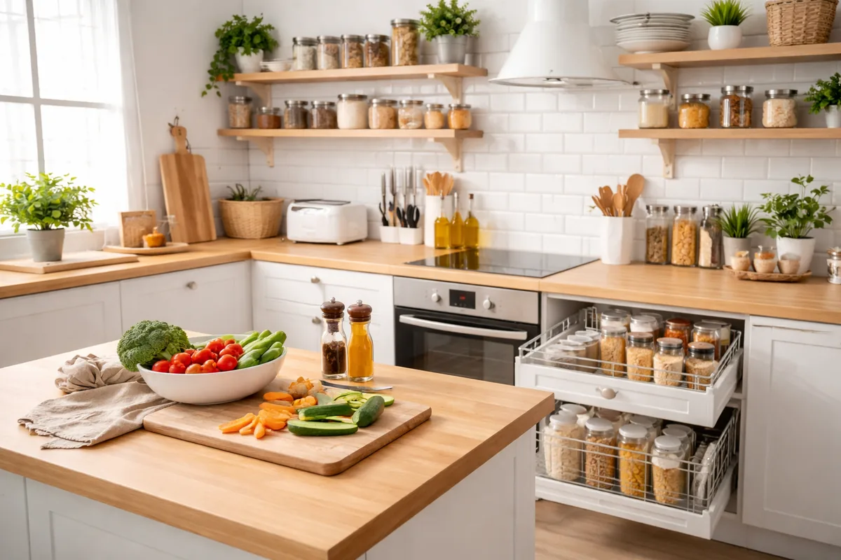 Les bienfaits de l'organisation dans la cuisine